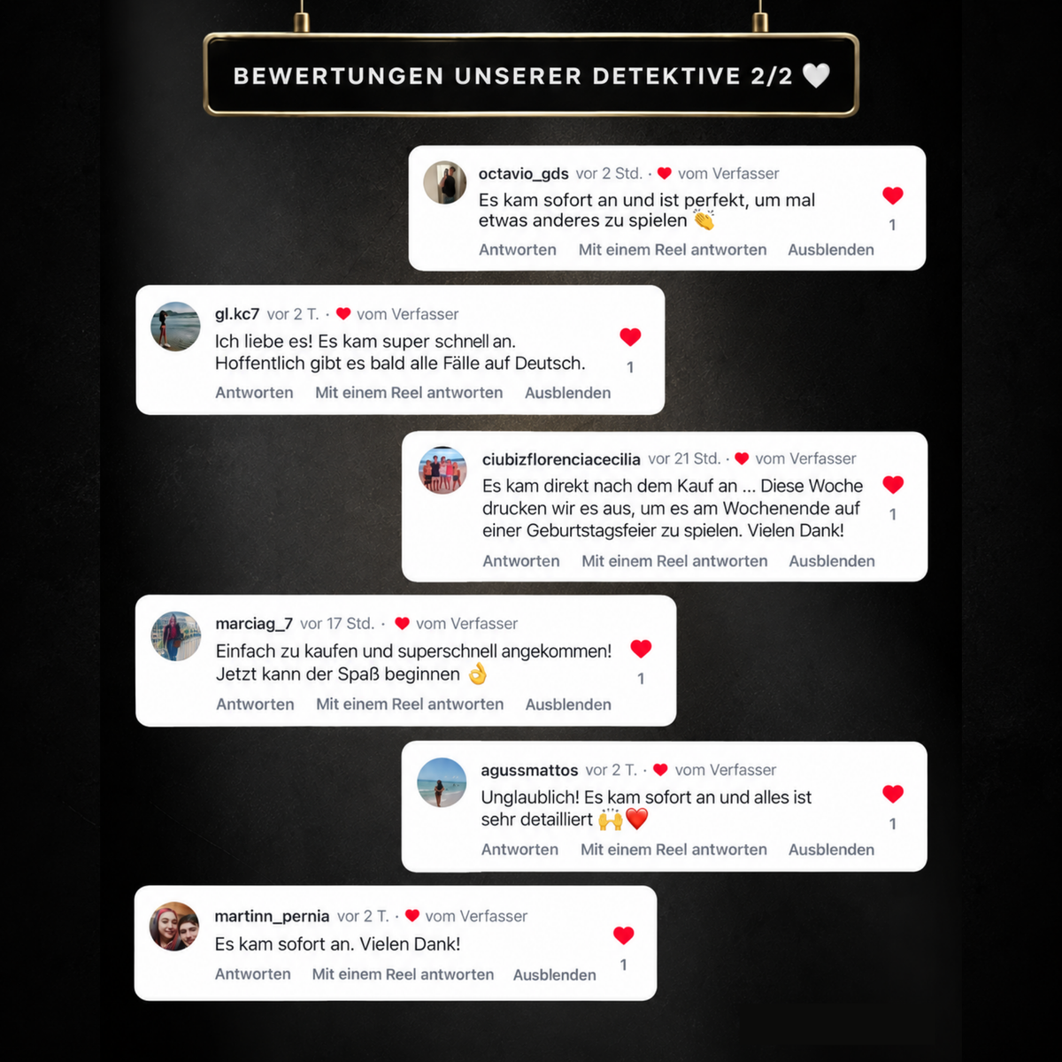 3 FÜR 1: 3 DETEKTIVFÄLLE ⏳ NUR HEUTE
